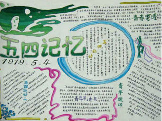 青年节手抄报版面设计图