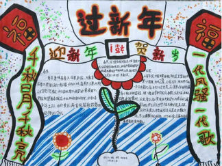 有关春节手抄报版面设计图