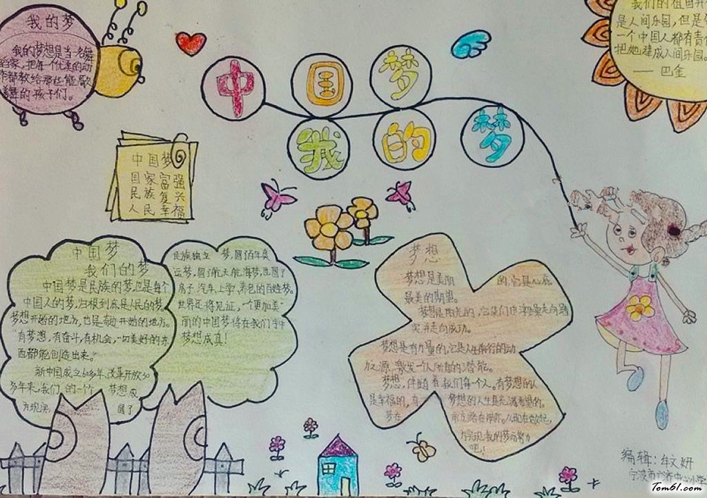 关于中国梦的手抄报版面设计图图片1