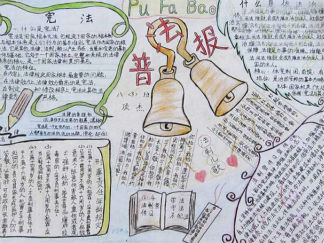 国家宪法日手抄报版面设计图