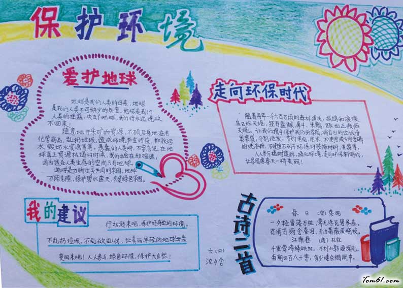 防止污染,保护环境手抄报版面设计图3图片1