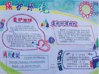 防止污染,保护环境手抄报版面设计图3