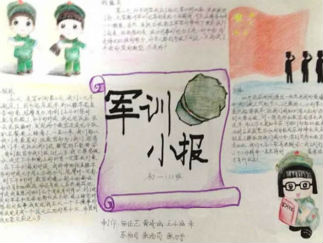 军训手抄报版面设计图4