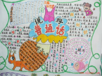 普通话手抄报版面设计图2