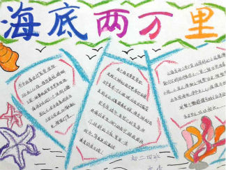 海底两万里手抄报版面设计图3