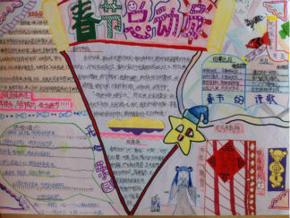 假期安全知识手抄报版面设计图