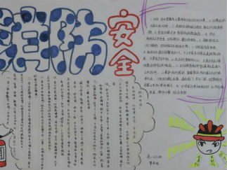 消防安全手抄报版面设计图2