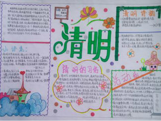 清明节手抄报版面设计图4