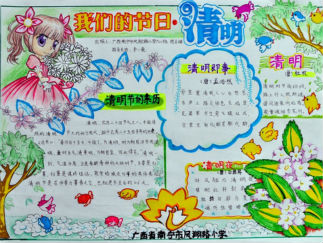 清明节手抄报版面设计图3
