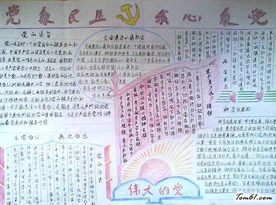 建党节手抄报版面设计图图片1