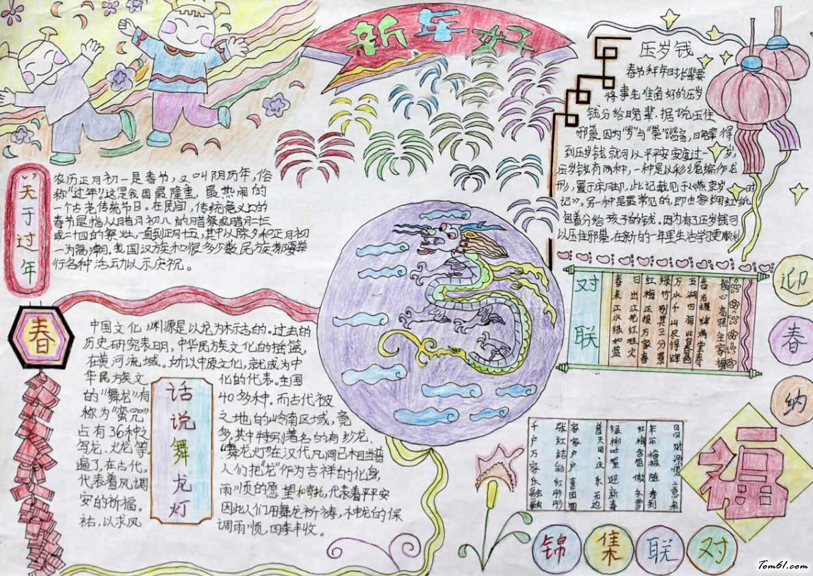 我国传统节日手抄报版面设计图图片1