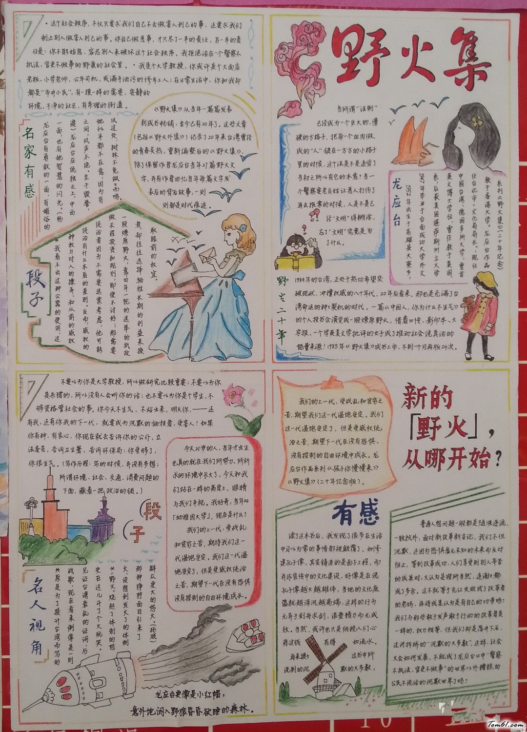 三国演义手抄报版面设计图图片1