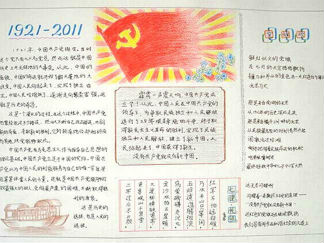 建党节手抄报版面设计图11