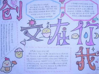 创文手抄报版面设计图
