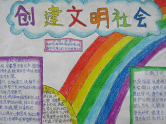 创文手抄报版面设计图2