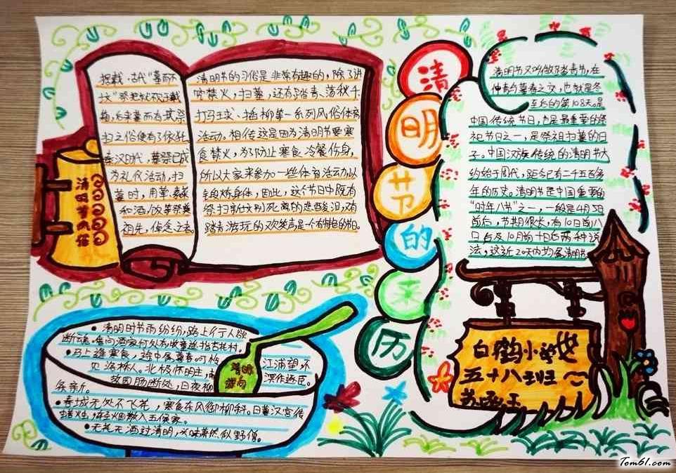 清明节手抄报版面设计图22图片1