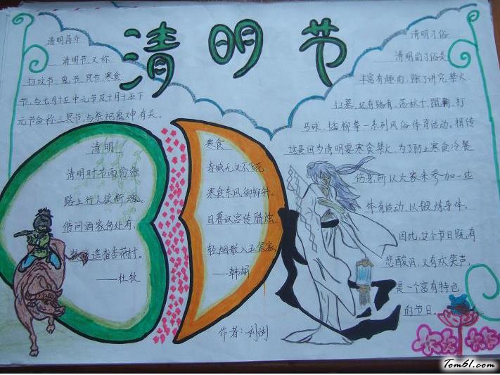 清明节手抄报版面设计图27图片1
