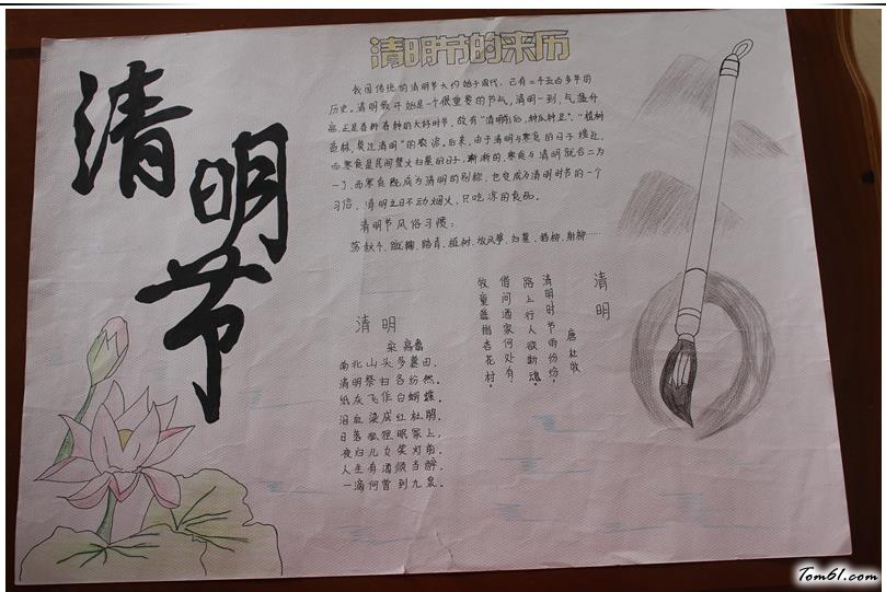 清明节手抄报版面设计图29图片1