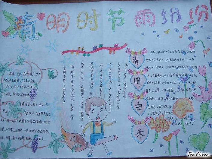 清明节手抄报版面设计图31图片1