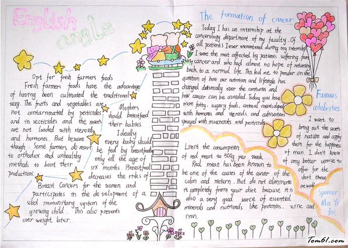 英语手抄报版面设计图5图片1