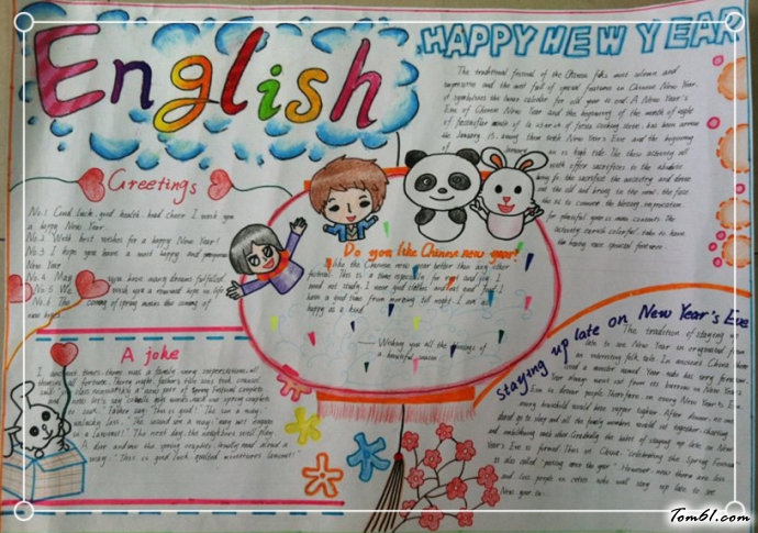 英语手抄报版面设计图9图片1