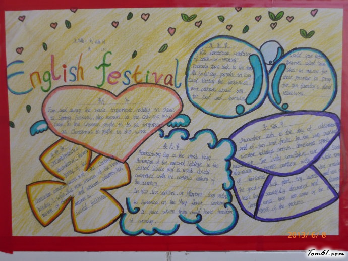 英语手抄报版面设计图12图片1