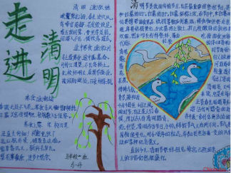 清明节手抄报版面设计图9