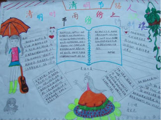 清明节手抄报版面设计图32