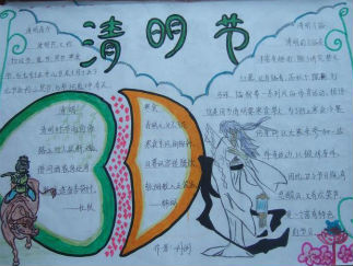 清明节手抄报版面设计图27