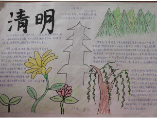 清明节手抄报版面设计图28