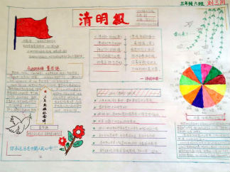 清明节手抄报版面设计图7