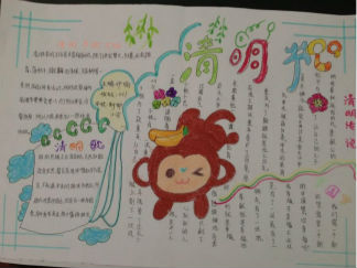 清明节的手抄报版面设计图17