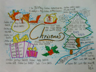 圣诞节英语手抄报版面设计图2