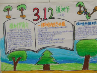植树节手抄报版面设计图6