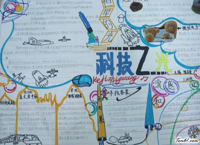 科技手抄报版面设计图2图片1