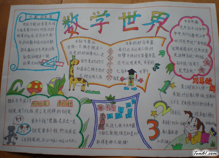 数学手抄报版面设计图2图片1