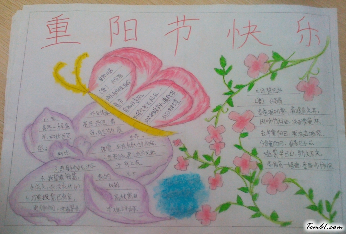 重阳节快乐手抄报版面设计图图片1