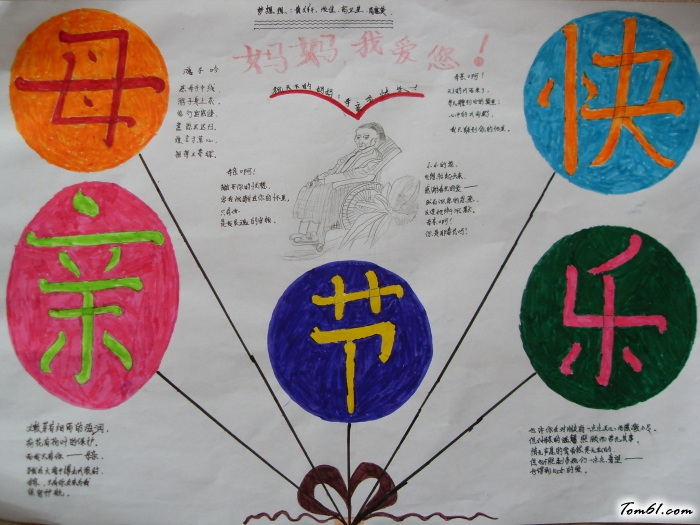 小学生母亲节手抄报版面设计图3图片1