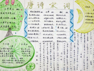 唐诗宋词语文知识手抄报版面设计图2