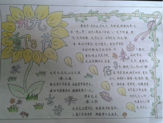 共度重阳节手抄报版面设计图