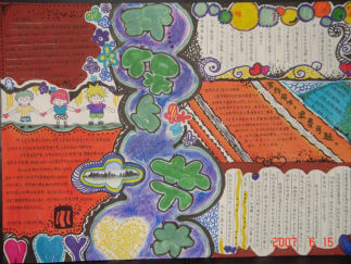 节约用水保护环境手抄报版面设计图