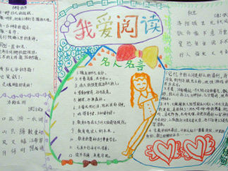 我爱阅读手抄报版面设计图