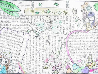 节水小报版面设计图