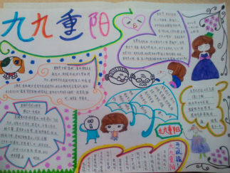 九九重阳手抄报版面设计图