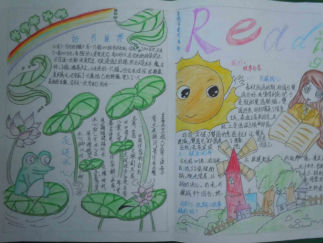 读书天地手抄报版面设计图