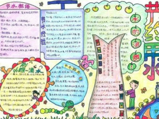 节水环保手抄报版面设计图2