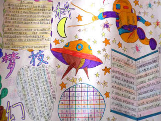 科技梦幻手抄报版面设计图