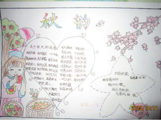 秋韵手抄报版面设计图