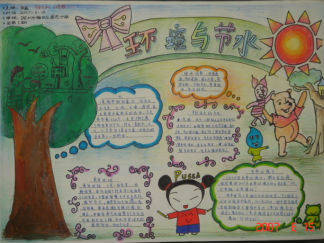 儿童保护环境手抄报版面设计图