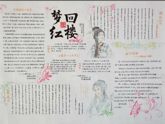 梦回红楼语文知识手抄报版面设计图